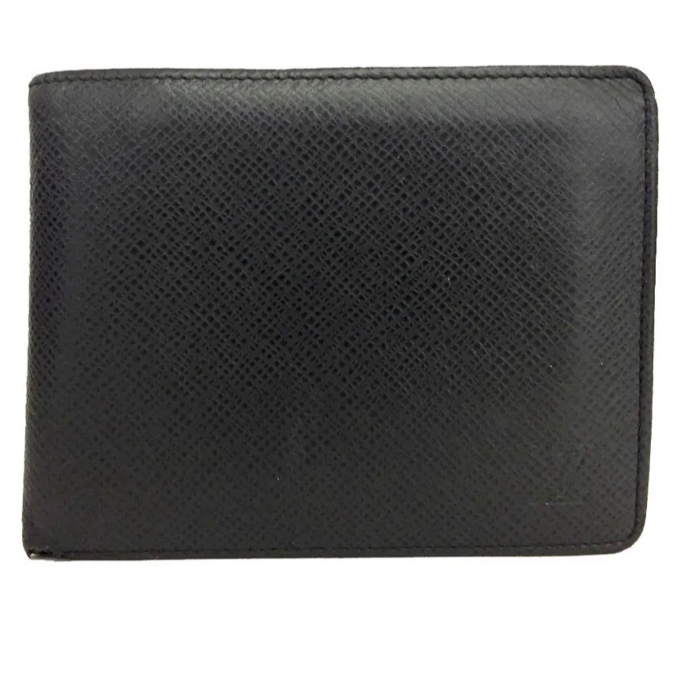 Authentic Louis Vuitton Taiga Portefeiulle Florin Bifold Wallet